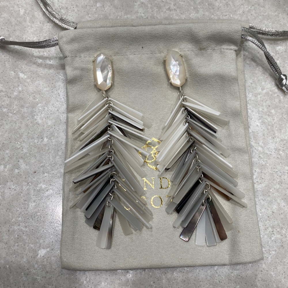 Kendra Scott white mix Justyne Earrings